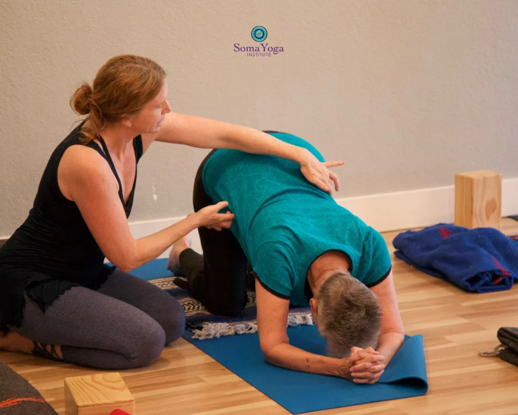 Teaching accessible yoga and yoga therapy applications at Soma Yoga Institute's 200-Hour YTT